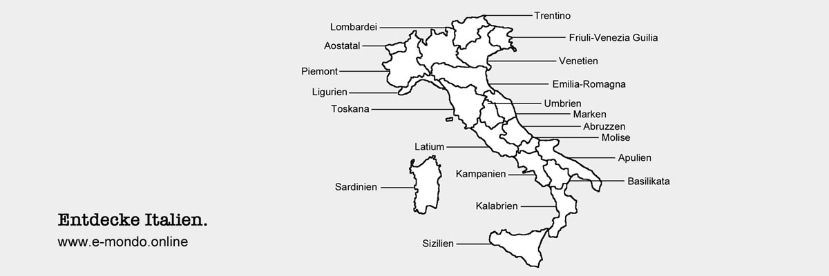 Regionen-Provinzen-Italien Regionen-Provinzen-Italien